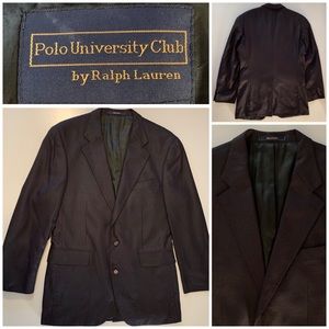 Ralph Lauren Polo Men’s Black Silk Jacket 42 Tall